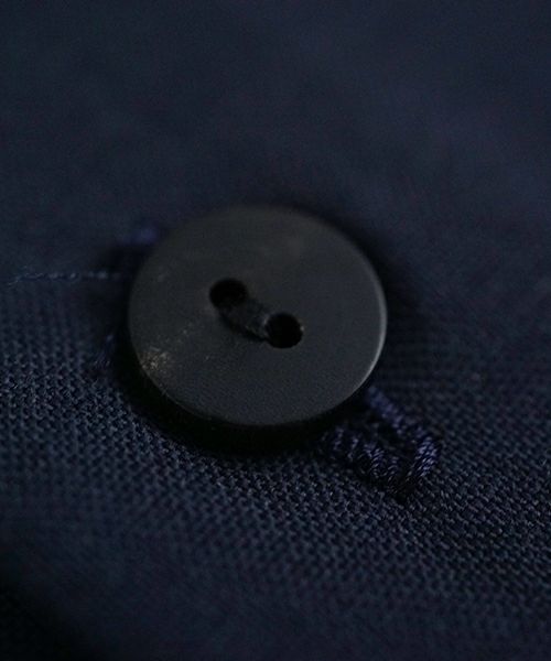 VU ヴウ balloon shirt [DEEP BLUE］バルーンシャツ vu-s24-s01