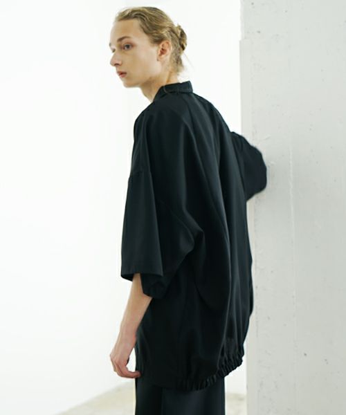 VU ヴウ balloon shirt [BLACK］バルーンシャツ vu-s24-s01