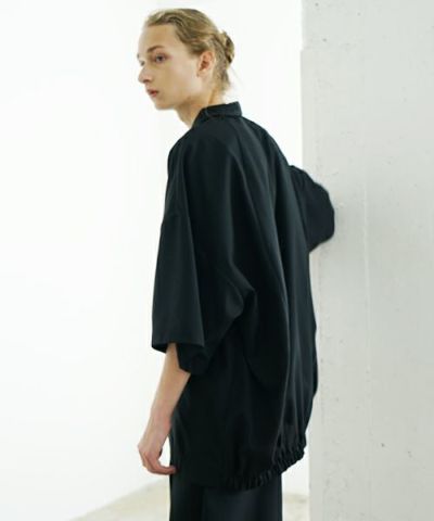 VU ヴウ balloon shirt [BLACK］バルーンシャツ vu-s24-s01