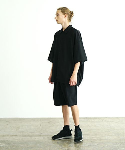 VU ヴウ balloon shirt [BLACK］バルーンシャツ vu-s24-s01