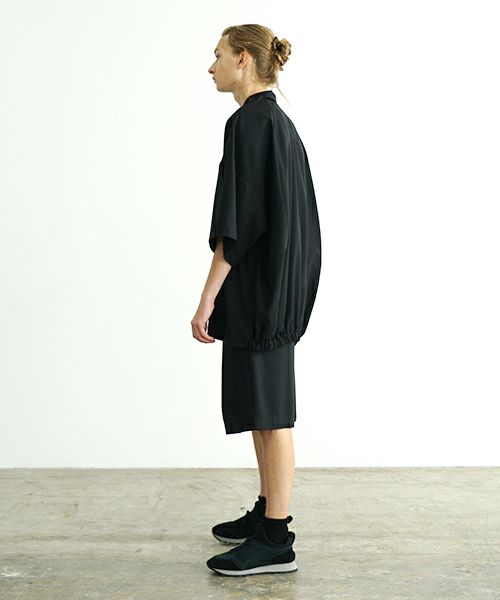 VU ヴウ balloon shirt [BLACK］バルーンシャツ vu-s24-s01