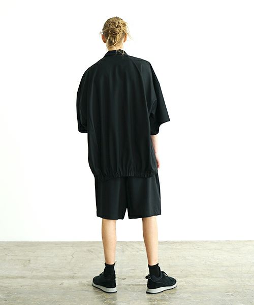 VU ヴウ balloon shirt [BLACK］バルーンシャツ vu-s24-s01