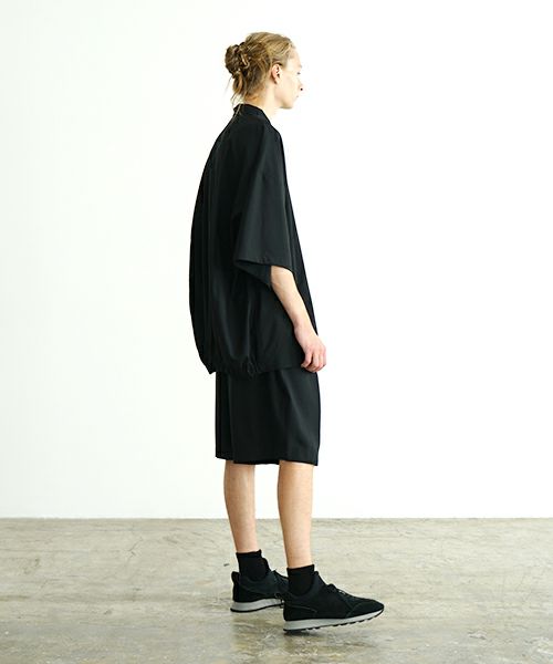 VU ヴウ balloon shirt [BLACK］バルーンシャツ vu-s24-s01