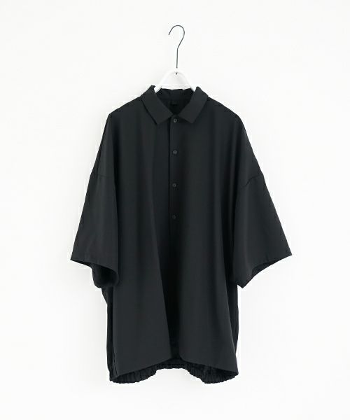 VU ヴウ balloon shirt [BLACK］バルーンシャツ vu-s24-s01