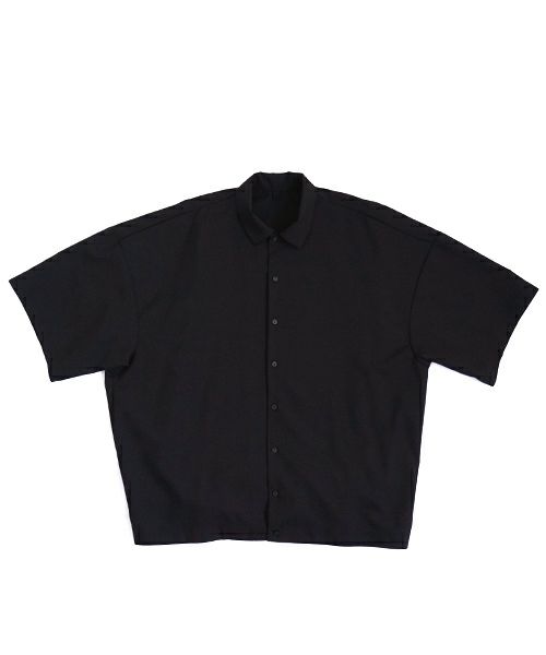VU ヴウ balloon shirt [BLACK］バルーンシャツ vu-s24-s01