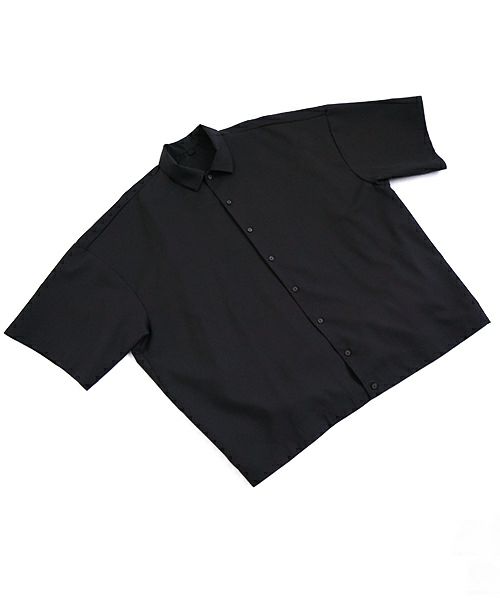 VU ヴウ balloon shirt [BLACK］バルーンシャツ vu-s24-s01
