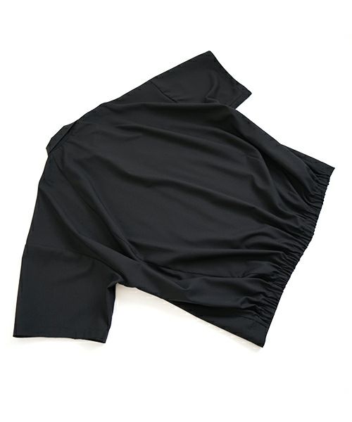 VU ヴウ balloon shirt [BLACK］バルーンシャツ vu-s24-s01