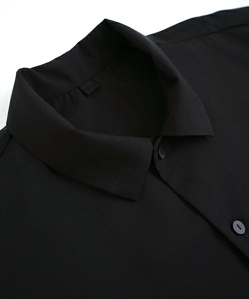 VU ヴウ balloon shirt [BLACK］バルーンシャツ vu-s24-s01