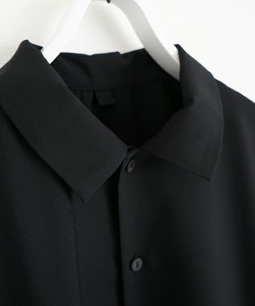 VU ヴウ balloon shirt [BLACK］バルーンシャツ vu-s24-s01