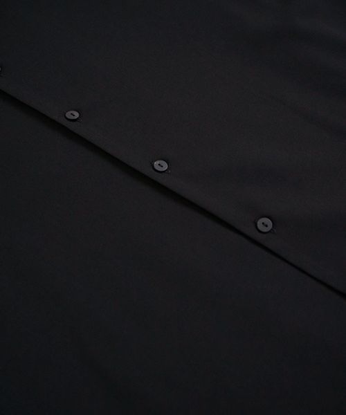 VU ヴウ balloon shirt [BLACK］バルーンシャツ vu-s24-s01