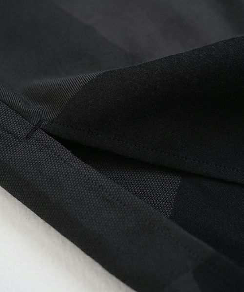 VU ヴウ geometric dolman shirt  [charcoal×black］幾何学ドルマンシャツ vu-s24-s02