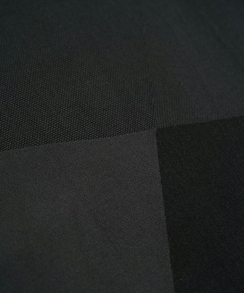 VU ヴウ geometric dolman shirt  [charcoal×black］幾何学ドルマンシャツ vu-s24-s02