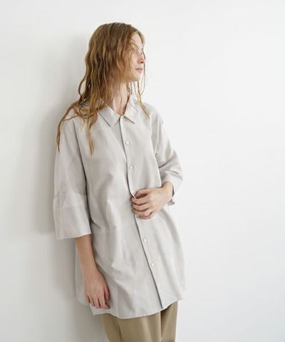 VU ヴウ geometric dolman shirt  [ash×gray］幾何学ドルマンシャツ vu-s24-s02