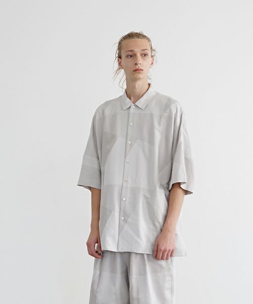 VU ヴウ geometric dolman shirt  [ash×gray］幾何学ドルマンシャツ vu-s24-s02