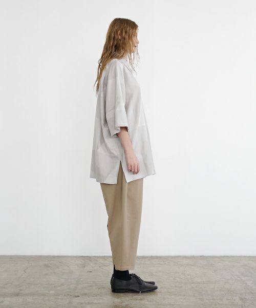 VU ヴウ geometric dolman shirt  [ash×gray］幾何学ドルマンシャツ vu-s24-s02