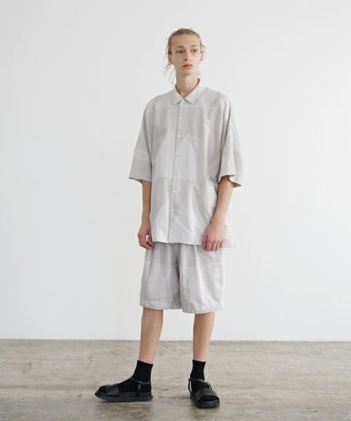 VU ヴウ geometric dolman shirt  [ash×gray］幾何学ドルマンシャツ vu-s24-s02