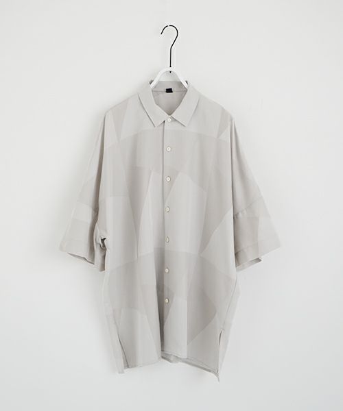 VU ヴウ geometric dolman shirt  [ash×gray］幾何学ドルマンシャツ vu-s24-s02