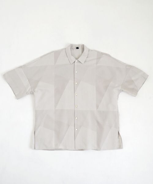 VU ヴウ geometric dolman shirt  [ash×gray］幾何学ドルマンシャツ vu-s24-s02