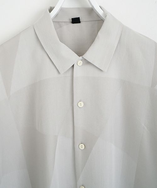 VU ヴウ geometric dolman shirt  [ash×gray］幾何学ドルマンシャツ vu-s24-s02