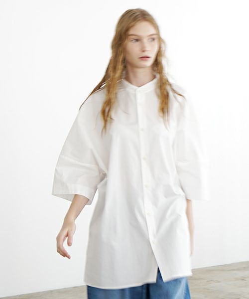VU ヴウ stand collar dolman shirt  [OFF WHITE］スタンドカラードルマンシャツ vu-s24-s06