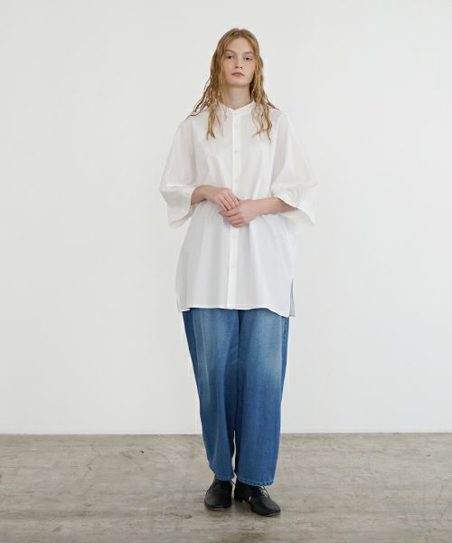 VU ヴウ stand collar dolman shirt  [OFF WHITE］スタンドカラードルマンシャツ vu-s24-s06