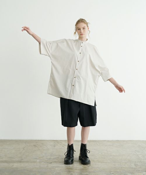 VU ヴウ stand collar dolman shirt  [OFF BEIGE］スタンドカラードルマンシャツ vu-s24-s06