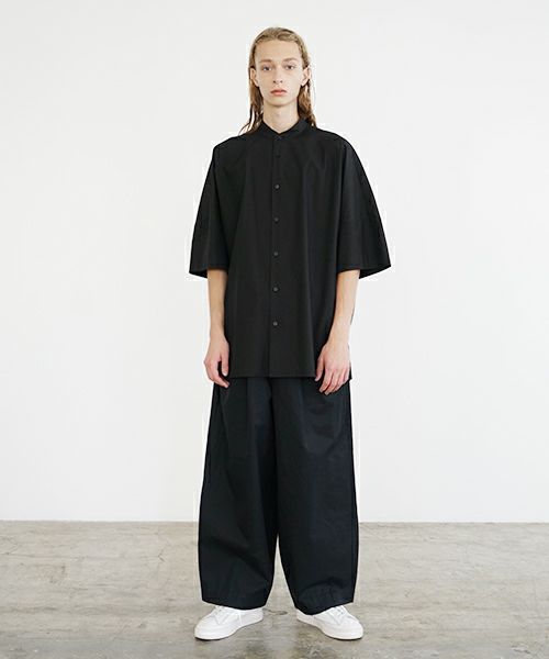 VU ヴウ stand collar dolman shirt  [BLACK］スタンドカラードルマンシャツ vu-s24-s06