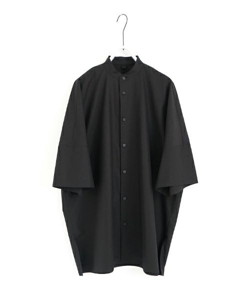 VU ヴウ stand collar dolman shirt  [BLACK］スタンドカラードルマンシャツ vu-s24-s06