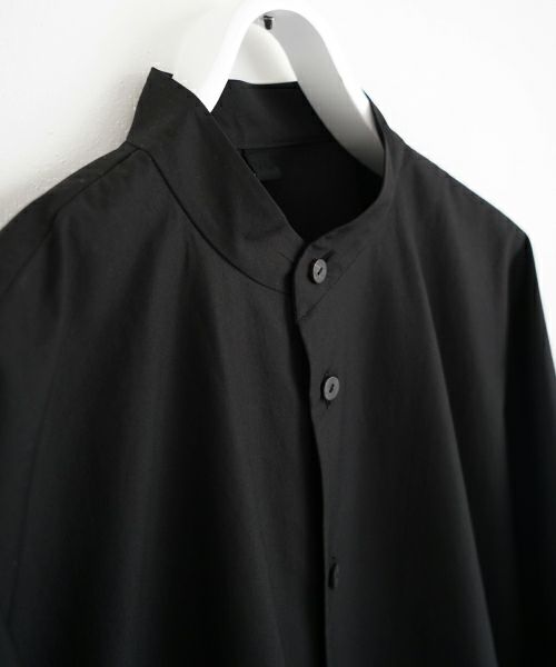 VU ヴウ stand collar dolman shirt  [BLACK］スタンドカラードルマンシャツ vu-s24-s06