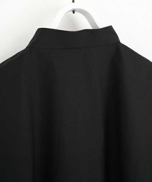 VU ヴウ stand collar dolman shirt  [BLACK］スタンドカラードルマンシャツ vu-s24-s06