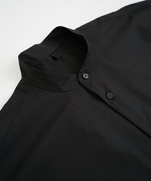 VU ヴウ stand collar dolman shirt  [BLACK］スタンドカラードルマンシャツ vu-s24-s06