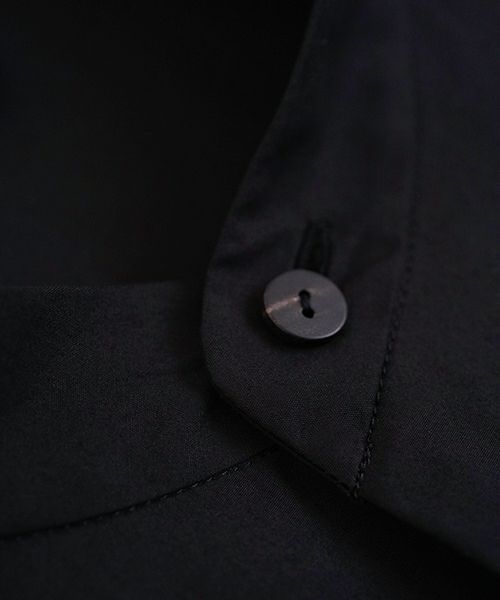 VU ヴウ stand collar dolman shirt  [BLACK］スタンドカラードルマンシャツ vu-s24-s06