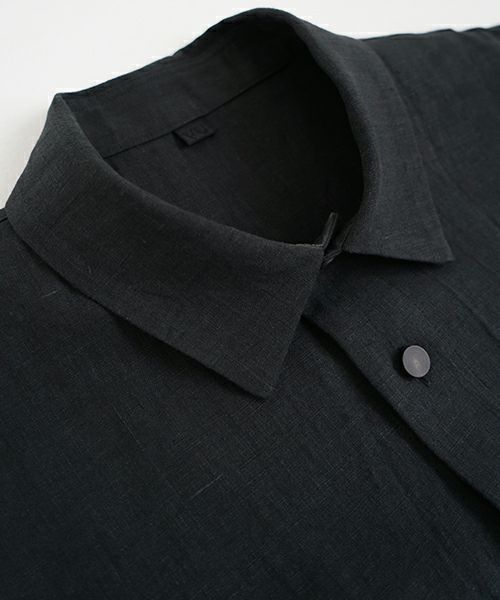 VU ヴウ flight short sleeve shirt  [BLACK］フライト半袖シャツ vu-s24-s03