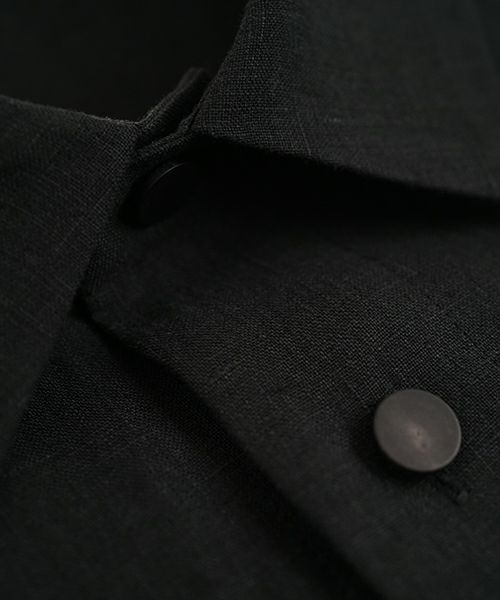 VU ヴウ flight short sleeve shirt  [BLACK］フライト半袖シャツ vu-s24-s03