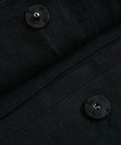 VU ヴウ flight short sleeve shirt  [BLACK］フライト半袖シャツ vu-s24-s03