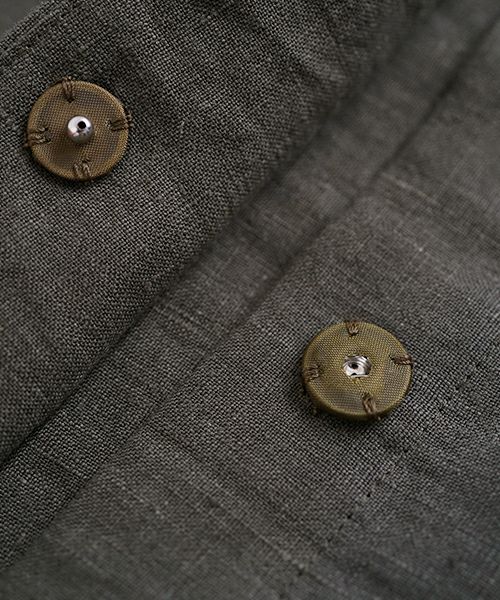 VU ヴウ flight short sleeve shirt  [DARK KHAKI］フライト半袖シャツ vu-s24-s03