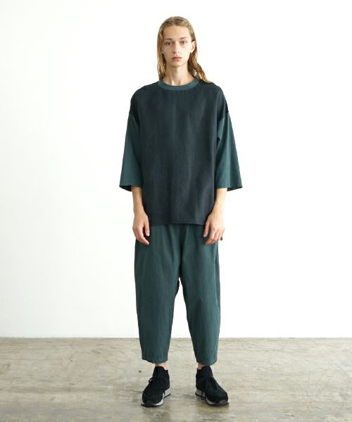 VU ヴウ dyed combination pullover  [DARK GRAY］染コンビネーションプルオーバー vu-s24-s05