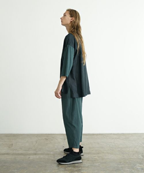 VU ヴウ dyed combination pullover  [DARK GRAY］染コンビネーションプルオーバー vu-s24-s05