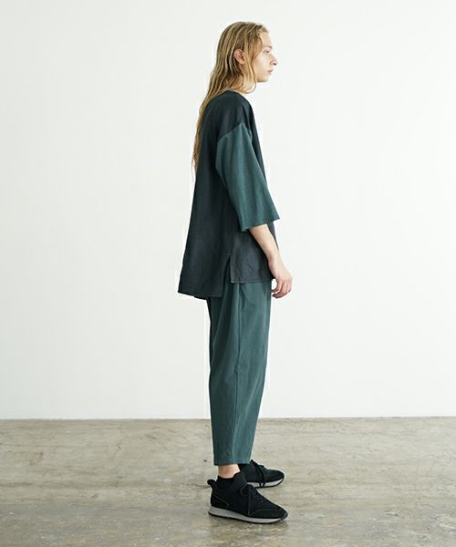 VU ヴウ dyed combination pullover  [DARK GRAY］染コンビネーションプルオーバー vu-s24-s05