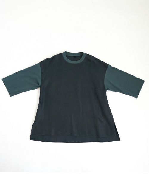 VU ヴウ dyed combination pullover  [DARK GRAY］染コンビネーションプルオーバー vu-s24-s05