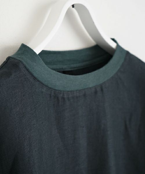 VU ヴウ dyed combination pullover  [DARK GRAY］染コンビネーションプルオーバー vu-s24-s05