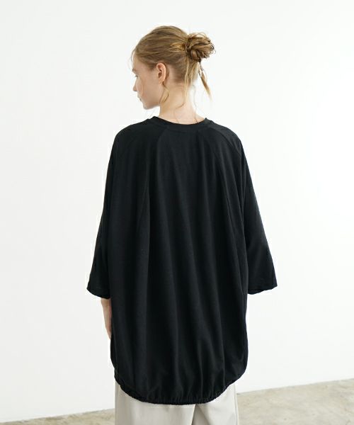 VU ヴウ ballon t-shirt  [BLACK］バルーンTシャツ vu-s24-t01