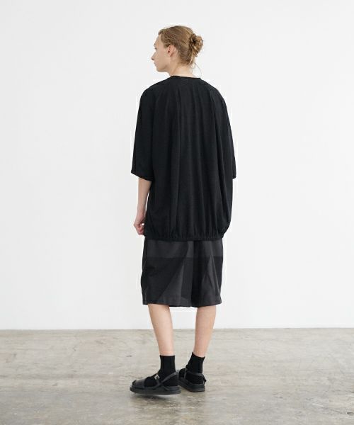 VU ヴウ ballon t-shirt  [BLACK］バルーンTシャツ vu-s24-t01