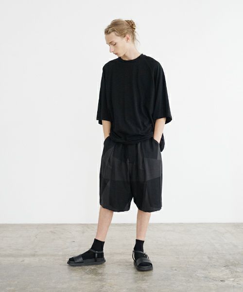 VU ヴウ ballon t-shirt  [BLACK］バルーンTシャツ vu-s24-t01