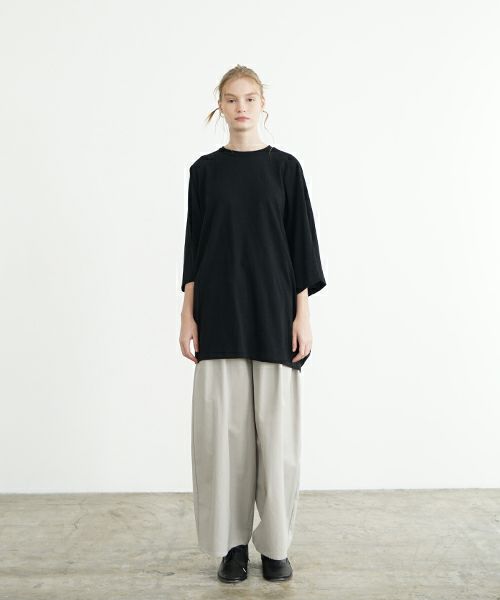 VU ヴウ ballon t-shirt  [BLACK］バルーンTシャツ vu-s24-t01