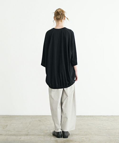 VU ヴウ ballon t-shirt  [BLACK］バルーンTシャツ vu-s24-t01