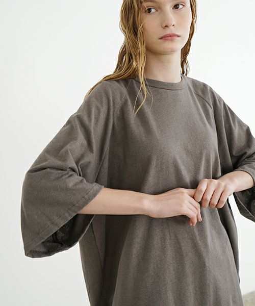 VU ヴウ ballon t-shirt  [CHARCOAL］バルーンTシャツ vu-s24-t01