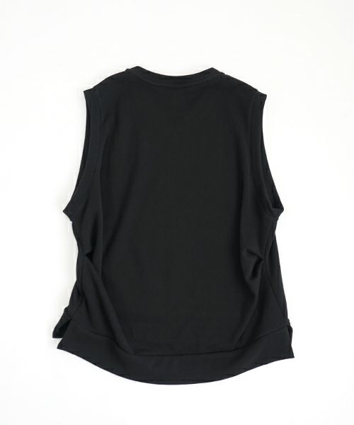 VU ヴウ v vest  [BLACK］Vネックベスト vu-s24-t02