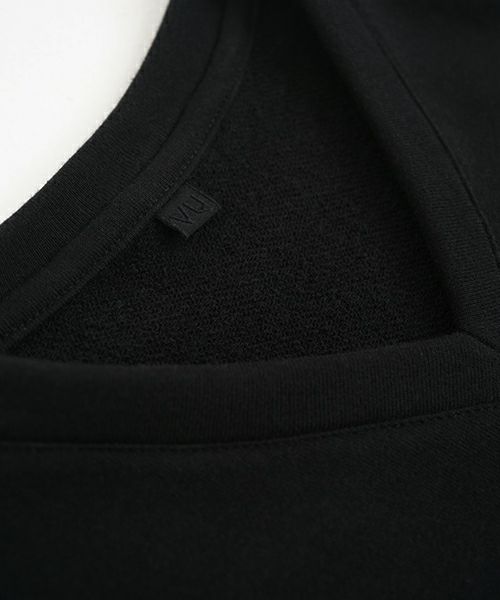 VU ヴウ v vest  [BLACK］Vネックベスト vu-s24-t02