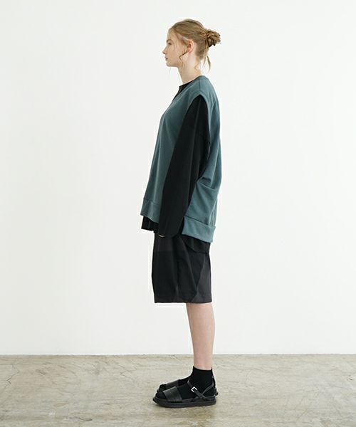 VU ヴウ v vest  [BLACK］Vネックベスト vu-s24-t02